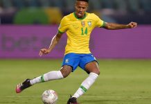 Éder Militão comemora primeiro gol pela seleção brasileira: ‘Sonho de criança’