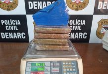 Homem é preso e mais de 5 quilos de cocaína são apreendidos em Porto Velho