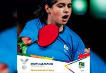 Tênis de mesa: Bruna Alexandre é prata após jogo duro com australiana