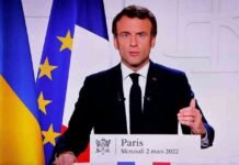 Macron denuncia ‘cinismo moral e político’ de Putin sobre corredores humanitários na Ucrânia