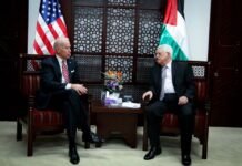 Presidente dos Estados Unidos e Mahmoud Abbas se encontram na Cisjordânia
