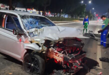 Motorista bêbado bate em caminhão do lixo e deixa gari em estado grave