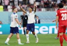 Inglaterra goleia o Irã, e protestos entram em campo no Qatar