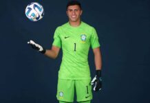 Mycael, goleiro rondoniense, veste a número 1 da Seleção Brasileira sub-20