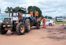 VILHENA: Prefeitura inicia a operação Tapa-Buracos nas principais vias do município