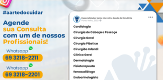ESPECIALIDADES: Hospital Santa Marcelina de Porto Velho – RO