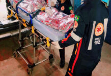 Homem é alvejado a tiros na frente da mulher no Cristal da Calama