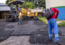 Recapeamento de ruas do bairro Arigolândia entra em fase final