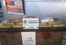 PM apreende 18kg de Skunk embrulhados para presente em embarcação