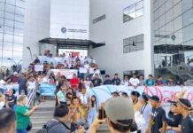 Indígenas fazem manifestação em Porto Velho contra PL do marco temporal