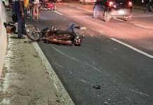 Colisão entre motos deixa dois motociclistas feridos na BR-364