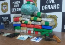 Dois homens são presos com mais de 30 kg de drogas em Porto Velho