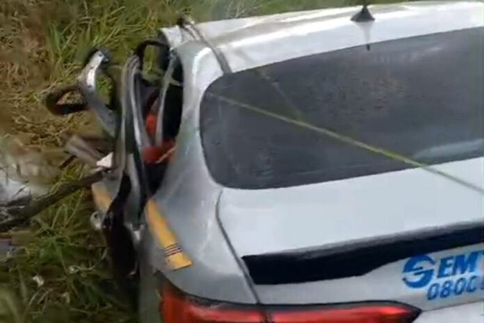 Taxista e passageiros morrem em acidente na BR-364