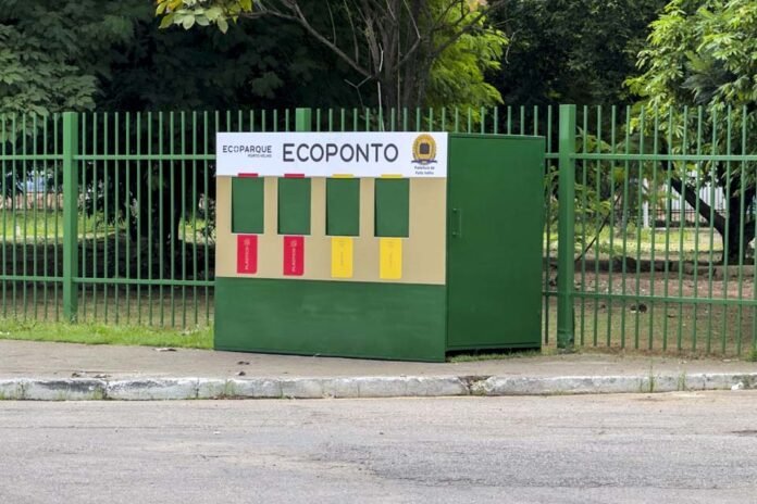 Porto Velho tem dez ecopontos que facilitam o descarte correto do lixo
