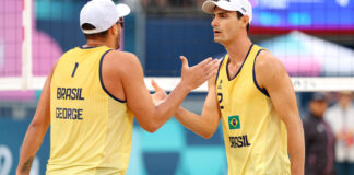 George e André são superados por cubanos e Brasil perde 100% no vôlei de praia em Paris-2024