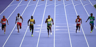 Brasil é eliminado no revezamento 4x100m masculino no atletismo em Paris-2024