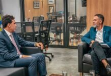 Prefeito Léo Moraes se reúne com ministro para tratar do preço das passagens aéreas, rotas de voo e alfandegamento