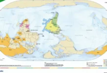 IBGE lança mapa-múndi invertido, com o Sul no alto e o Brasil no centro