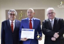 Presidente do TRT-14 é homenageado na cerimônia dos 20 anos do CSJT