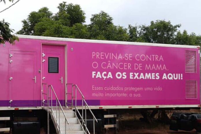 Carreta da Prevenção do Hospital de Amor oferece exames gratuitos em Rolim de Moura
