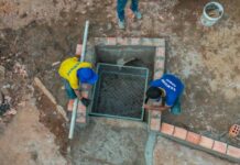 Instalação de ecobueiros chega a mais bairros e ruas de PVH; obras evitam alagamentos, protegem rios e canais