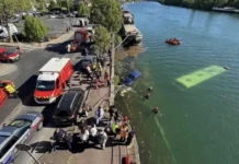 Ônibus escolar cai no rio Sena após motorista ‘perder o controle’