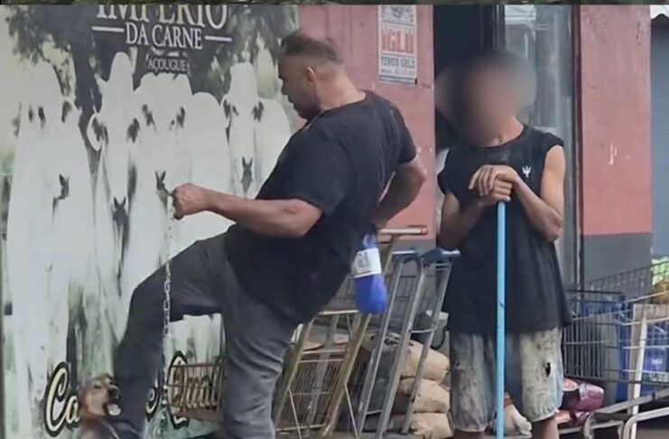 Homem é preso após ser filmado agredindo cachorro ‘caramelo’ em Porto Velho