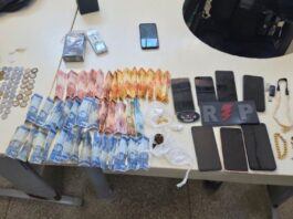 Ji-Paraná: Dupla é presa suspeita de tráfico de drogas; drogas, dinheiro e celulares são apreendidos