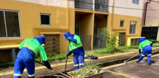 Semana termina com equipes de limpeza em diferentes pontos de Porto Velho