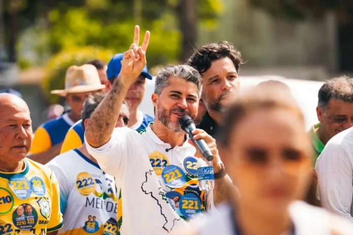 Marcos Rocha O senador Marcos Rogério durante ato de campanha eleitoral em Rondônia.