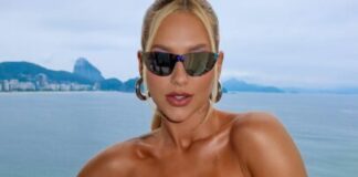Virginia Fonseca aposta em look ousado para acompanhar jogo da NFL no Rio