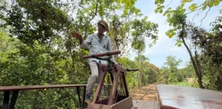 Cegonha, uma pequena m&aacute;quina que guarda grandes hist&oacute;rias da Madeira-Mamor&eacute;