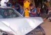 Acidente entre quatro veículos deixa mulher ferida em Porto Velho