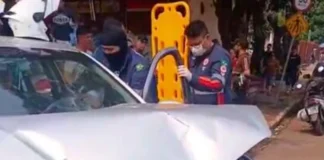 Acidente entre quatro veículos deixa mulher ferida em Porto Velho