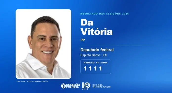 Da Vitória é eleito deputado federal no ES com mais de 107 mil votos em 2026