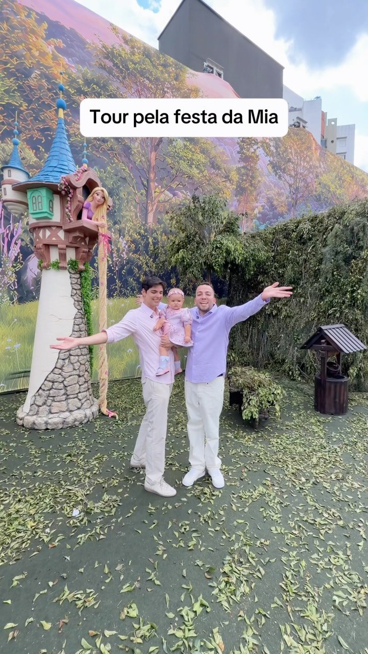 Festa de 1 ano de Mia, filha de Lucas Rangel e Lucas Bley - Foto: Reprodução / Instagram @lucasranngel