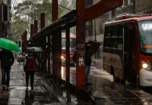 Tempo fica chuvoso em grande parte do país nesta segunda-feira