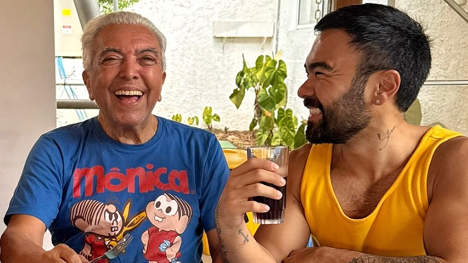 Mauricio de Sousa e Mauro Sousa - Foto: Reprodução / Instagram