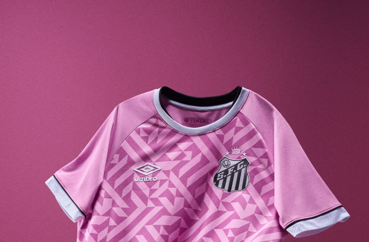 Santos lança camisa em homenagem à campanha do Outubro Rosa